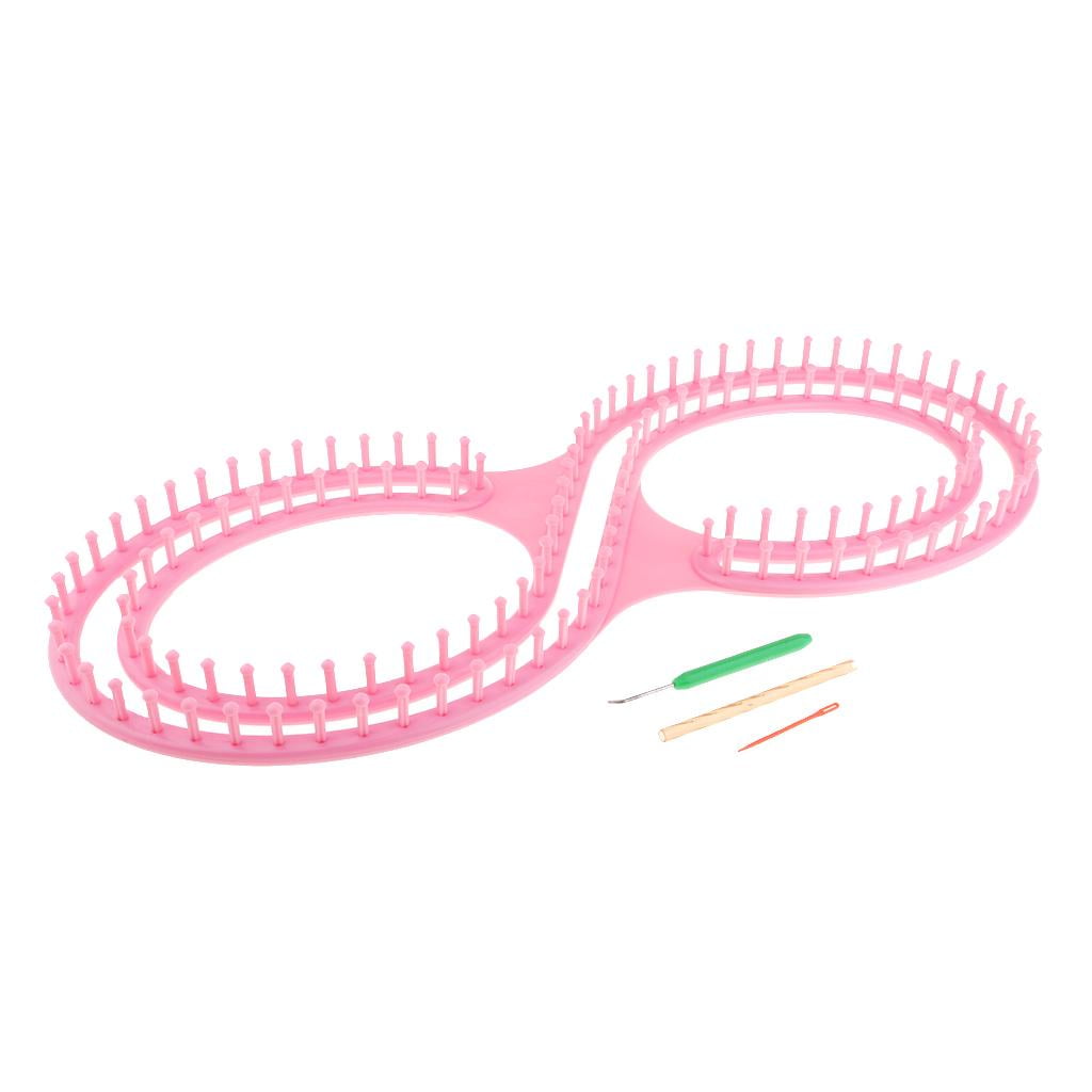 4pcs 8 Shape Loom knitting Board DIY s Knitting s Pink