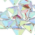 thumbnail image 3 of GUOOL 30 Pieces Triangle Sew on Faceted Glass Stones Flatback Crystal Rhinestones 22mm, 3 of 6
