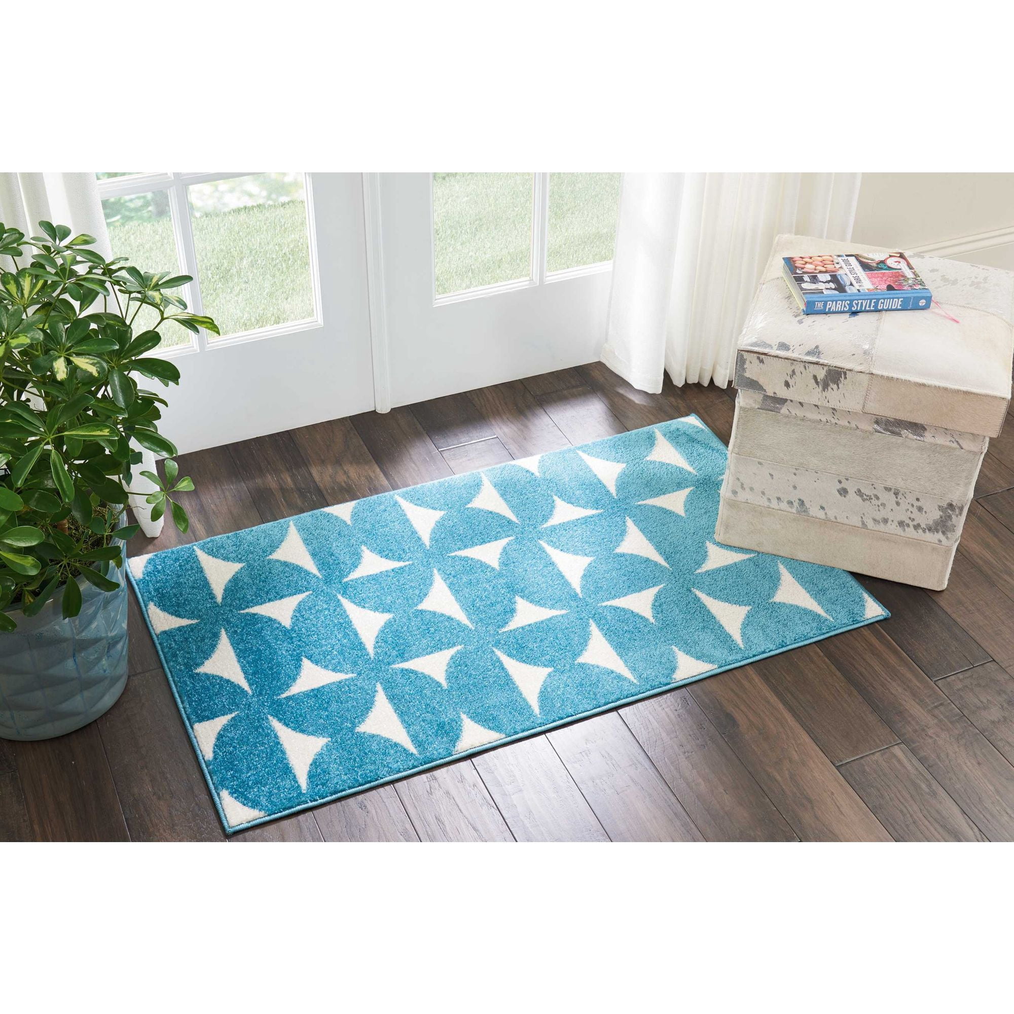 Nourison Harper DS301 Blue Area Rug 2'2" x 3'9"