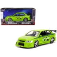 thumbnail image 3 of Brian's Mitsubishi Lancer Evolution VII Green with Graphics "Fast & Furious" Movie 1/24 Diecast Model Car by Jada, 3 of 3