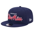 thumbnail image 3 of Men's New Era Navy Ole Miss Rebels Team Script 9FIFTY Snapback Hat, 3 of 6