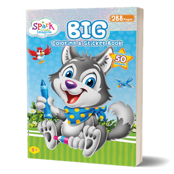 Spark Create Imagine Big Coloring & Activity Book with Stickers, 288 Pages