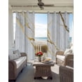 thumbnail image 6 of Marble White Gold Blackout Curtains for Bedroom Living Room Darkening Curtains 96 Inches Long Modern Marbles Geometric Window Curtain 2 Panels Set Insulated Window Treatment Grommet Drapes 52"x96", 6 of 9
