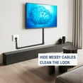 thumbnail image 5 of Cord Cover Raceway Kit - 157" Cable Concealer, Wire Hider for TV Wall Mounting and Wire Management, Black, 5 of 8