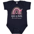 thumbnail image 3 of Inktastic Gigi and Papa Love Me Rainbow Girls Baby Bodysuit, 3 of 5