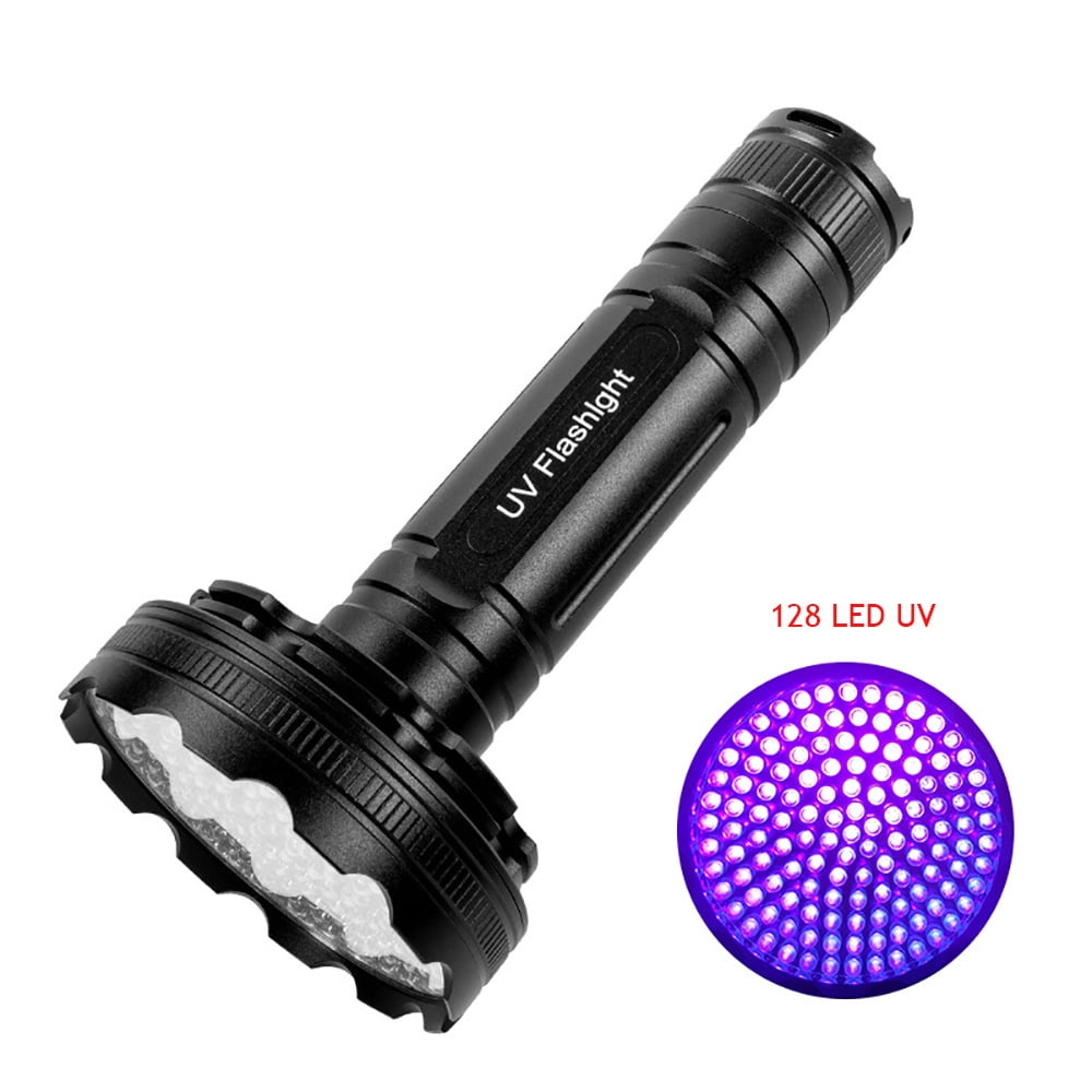 Blacklight Flashlight,128 LED UV Flashlights, Upgraded Bright