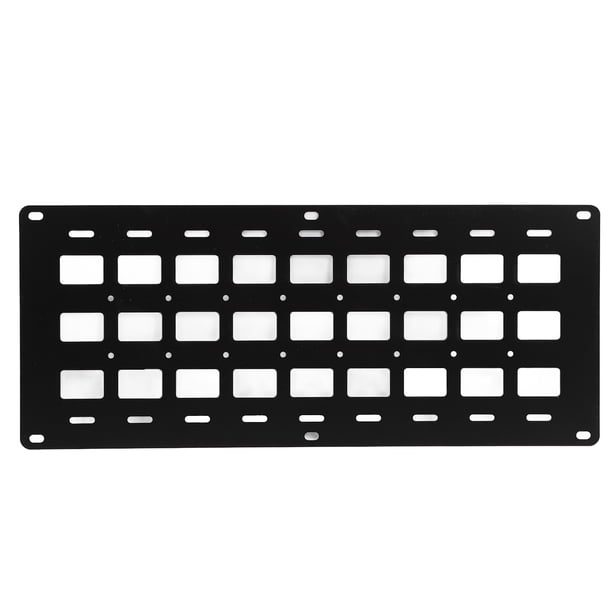 Panel De Plataforma De Camión, Organizador De Paneles Molle Rígidos De Camión Ligero De aleación De Aluminio Pulido Con Chorro De 810 X 340 X 2 Mm Para Riel L