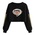 thumbnail image 3 of TaTaai Women Baseball Print Fashion Loose Casual Long Sleeve T Shirt Crew Neck Pullover Sports Sweatshirt Top for Daily Street Wear Gift, 3 of 5