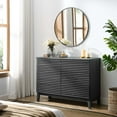 thumbnail image 3 of Modway Render 6-Drawer Modern Particleboard Wood Dresser in Charcoal, 3 of 8