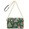 thumbnail image 2 of FORMRS Women Crossbody Purse with Chain Strap Vegan Leather Shoulder Handbag, Green Christmas Trees, 2 of 7
