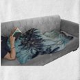 thumbnail image 6 of Palm Soft Flannel Fleece Throw Blanket, Retro Inspired Photo with Trees in Front of Sea and Summer Sky Tropical Shore, Cozy Plush for Indoor and Outdoor Use, 50" x 70", Multicolor, by Ambesonne, 6 of 6