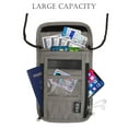 thumbnail image 5 of LAVA Travel Neck Wallet with RFID Blocking Passport Holder Card Wallet for Family Women Men Gray, 5 of 10