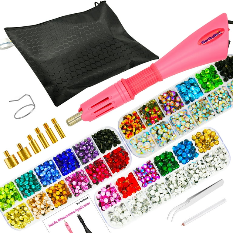 Applicator Bedazzler Kit With Rhinestones For Crafts Clothes Shoes Fabric