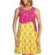 thumbnail image 1 of Easygdp Red Ice Cream para Vestido Transpirable de Mujer, Vestido Suelto de Manga Corta con Pliegues y Bolsillos para el Verano, 1 of 7