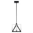 thumbnail image 3 of 84083 - LED Mini Pendant - Axis - Matte Black/Chrome-1pack, 3 of 5