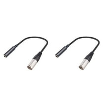 2X XLR Male to 1/4 Inch Female Cable,3 Pin Male to 6.35mm Socket Audio Cord, XLR Male to 6.35mm Microphone Audio Cable