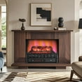 thumbnail image 2 of Costway 23 Inch Electric Fireplace Heater Fireplace Logs Inserts Infrared Quartz Heater, 2 of 10