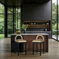 thumbnail image 6 of Meridian Furniture Conrad Beige Velvet Counter Stool, 6 of 9