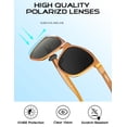 thumbnail image 4 of Lentes de Sol Polarizados ATTCL para Hombre: Metal AL-MG UV400 Modelo 8587 C9, 4 of 6
