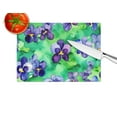 thumbnail image 2 of Wisconsin Wood Violets in Watercolor Glass Cutting Board Large 12 in x 15 in, 2 of 5