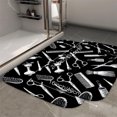 thumbnail image 2 of 1pc Hairdressing Design Absorbent Non-Slip Bathroom Thickened Flannel Rug Decor,Soft,Quick Drying,Suitable For Indoor/outdoor Use,Bathrooms,Bedrooms,Kitchens,Terrace,Laundry Rooms,16"x24", 2 of 9