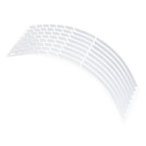 MLINS Wheel Hun Sticker Motorcycle Automotive Stickers for Dirt Bikes Tire Decals Silver