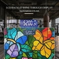 thumbnail image 3 of Bathroom Scale, Highly Accurate Digital Body Scale,Precisely Measures Weight up to 400 lbs-Vibrant Stained Glass Pattern Featuring Array Of Colorful Flowers, 3 of 4