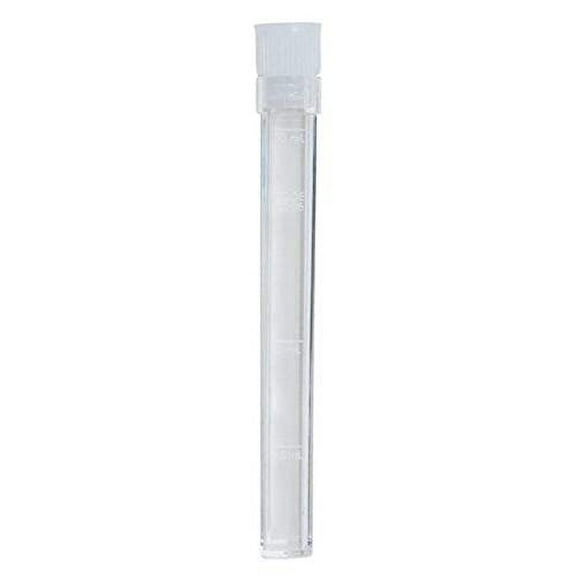 LaMotte 0106 LaMotte 0106 Plastic Test Tube, Square, 2.5 mL-5 mL-10 mL with Cap (Pack of 6)