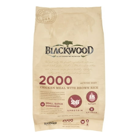 Blackwood 2000, Active Dog Diet, Chicken Meal with Brown Rice Recipe, 30