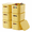 Yellow, variant on NTYNTY 6 Pack Small Colorful Plastic Storage Bins with Lids & Handles, 9.84"x 7.09" x 6.3" Stackable Organizer for Crafts & Snacks