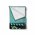 thumbnail image 2 of Old Hollywood Soft Flannel Fleece Throw Blanket, Retro Style Camera Clapper and Reel with Films on the Scratched Suitcase, Cozy Plush for Indoor and Outdoor Use, 50" x 60", Multicolor, by Ambesonne, 2 of 6