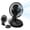 Black, variant on Comfort Zone Personal Clip or Desk Fan with Removable Base, Portable, Mini Bedroom Fan, 6 inch, 2 Speed, Strong Clamp, Firm Grip, Airflow 6.53 ft/sec, Ideal for Home, Bedroom, Dorm & Office, CZ6XMBK