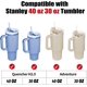 thumbnail image 2 of 8 Set Spill Stopper For Stanley 40 Oz 30 Oz Tumbler, Leak Stopper Compatible With Stanley Qunercher H2.0 Flowstate Tumbler, 2 of 5