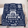thumbnail image 2 of Truck Driver Gifts for Men, Truck Driver Appreciation Gifts, Cool Trucker Gifts for Men/Dad, Gifts for Truck Drivers Men, Trucker Gift Ideas, Truck Driver Throw Blanket Truck Driver Inch, 2 of 7