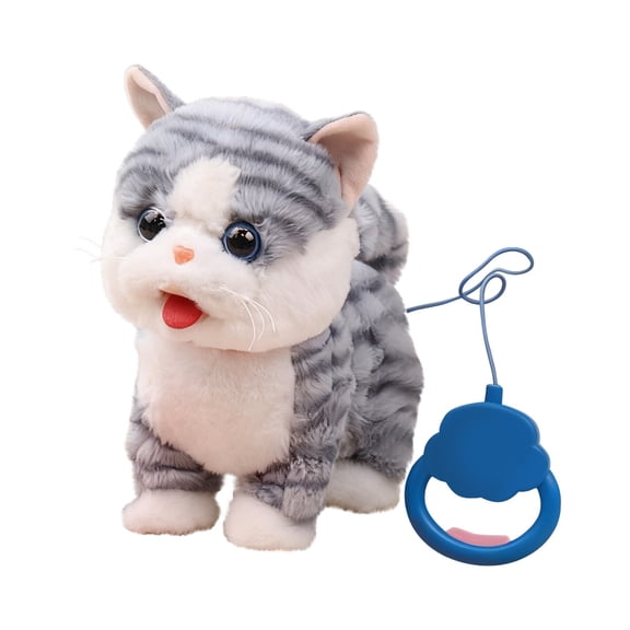 Interactive Plush Toys, Electronic Pet Toy - Novelty Sound Control Electronic Cat Electronic Pets Robot Cat Gift for Children,Plush Toy Puppy Electronic Interactive Pet Dog