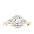 thumbnail image 4 of Rosec Jewels Classic Moissanite Engagement Ring for Women (1.75 CT, D-VS1 Quality), 14K Yellow Gold, US 9.00, 4 of 8