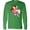 Kelly Green, variant on Inktastic Superhero Girl, Brown Hair, Pink Costume Long Sleeve T-Shirt