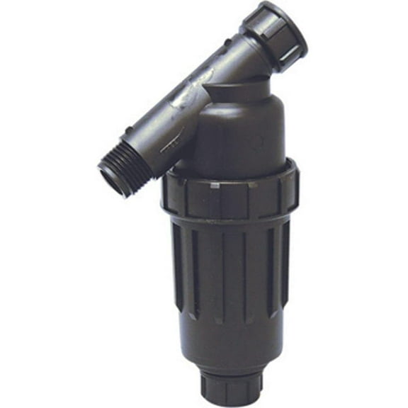 3/4" Drip Irrigation/Hydroponics Y Filter with 155 Mesh Screen - 3/4" FHT X 3/4" MHT Hose Thread Connections (2 Inch MIPT Male)