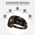 thumbnail image 5 of Unisex Coat Of Arms Of The Dominican Republic Sweatband Sports Headband For Running Cycling Yoga Workout Stretchy Hairband, 5 of 7