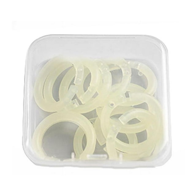 Clearance! 20/100 Pieces Plastic Rings Plastic Loose Leaf Rings Multi Color Plastic Book Rings Flexible for Cards Document Stack and Swatches Organization School Home Or Use,5 Color (15 Mm)