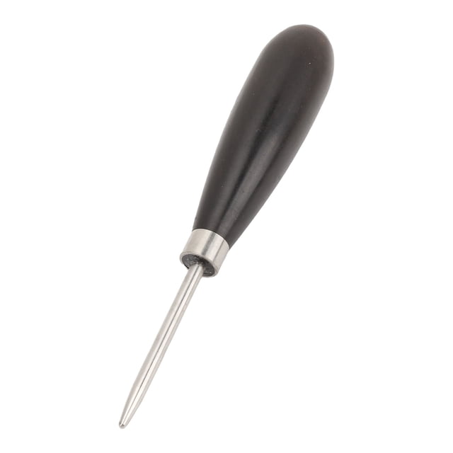 Racquet Stringing Straight Awl, Racquet Threading Awl Sandalwood Handle Lightweight Stainless Steel for Repairing