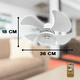 thumbnail image 3 of LÁMPARA VENTILADOR FOCO VENTILADOR DE TECHO LUZ, 3 of 5