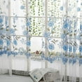 thumbnail image 2 of Drape Floral Tulle Voile Door Window Curtain Drape Panel Sheer Scarf Valances, 2 of 6