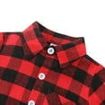 thumbnail image 6 of GYRATEDREAM 2Pcs Kids Baby Boys Girls Plaid Shirt Jacket Coat + Holes Jeans Outfit Set 1-6 Years, 6 of 9