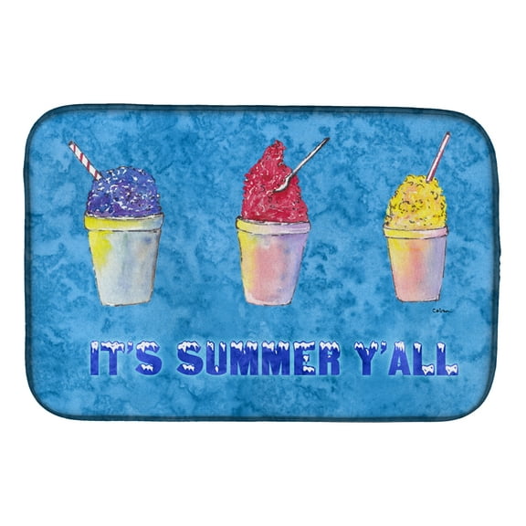 Snowballs and Snowcones Dish Drying Mat