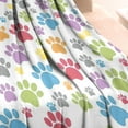thumbnail image 3 of White Dog Paw Footprint Blanket,Comfortable Soft Flannel Throw Blanket,All Season,Warm Lightweight Blankets for Sofa Bed Couch Living Room Chair,30"x40"(80x100cm), 3 of 4