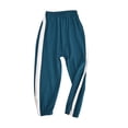 thumbnail image 7 of YOUYEDIAN Boys Cinch Sweatpants Unisex Cotton Comfort Workout Bottoms Summer Lightweight Running Joggers Pants (Dark Green, 13-14 Years), 7 of 7