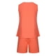 thumbnail image 5 of Puntoco Mujeres Casual Verano V Cuello Sólido Sin Mangas Tops y Pantalones Cortos Dos Conjunto Traje Liquidación Puntoco Puntoco-5870, 5 of 8