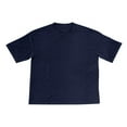 thumbnail image 5 of Antinious Summer Sleepwear Outfits for Men,Mens Loungewear Set,Holiday Outfits for Men Casual Solid Short Sleeve Round Neck Blouses Shirts Shorts Set,Navy,L, 5 of 5