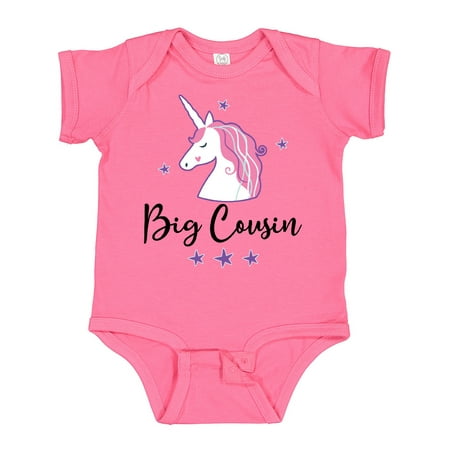 

Inktastic Big Cousin Unicorn Announcement Gift Baby Girl Bodysuit